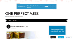 Desktop Screenshot of oneperfectmess.com