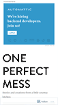 Mobile Screenshot of oneperfectmess.com